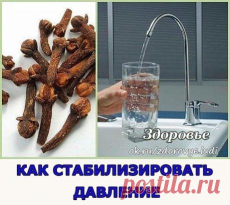 Как стабилизировать давление
От “скачков”, перепадов высокого давления поможет избавиться такое народное средство.
Возьмите:
- 40 палочек гвоздики
- 4 стакана воды
Палочки гвоздики положите в эмалированную кастрюлю, залейте водой, доведите до кипения и кипятите на слабом огне до тех пор, пока не останется половина жидкости, т. е. 2 стакана. Затем перелейте в стеклянную бутылку. Это отвар из гвоздики пейте по 1 ч. л. 3 раза в день за 30 мин. до еды.
Кроме того, необходимо укреплять здоровье п