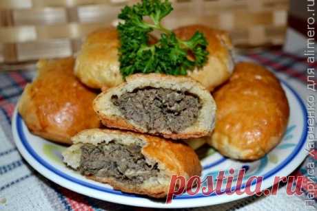 Домашние пирожки с начинкой из печени и яблок