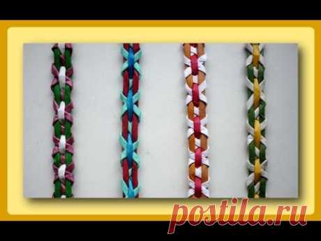 Плетение полосок из трубочек - Часть 2 / Weave the strips of paper tubes - Part 2 - YouTube