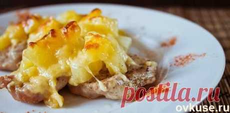 Рыба с ананасами и сыром - Простые рецепты Овкусе.ру