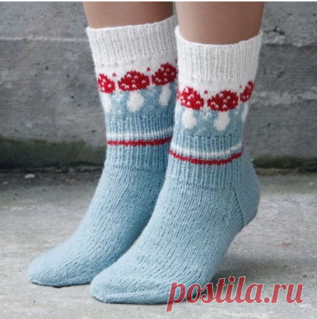 &quot;ЖаккардуДА!&quot; с Ксенией Максимовой Забавные носочки 🧦 с мухоморами.