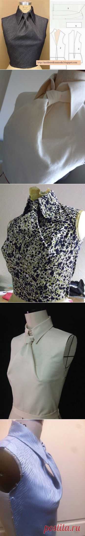 Разгадка псевдогалстука / Простые выкройки /