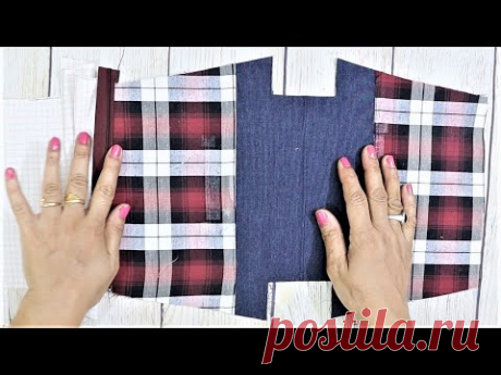 How To Make Hand Bag At Home | Easy Jeans Bag | Old Cloth Reuse Ideas