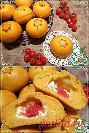 Томатный хлеб с брынзой и томатами черри - кулинарный рецепт