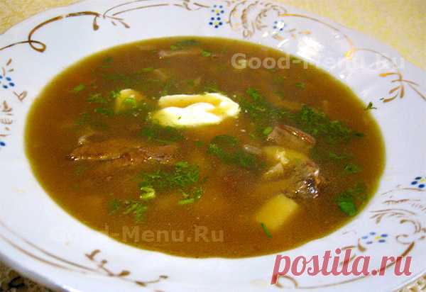 Суп из сушеных белых грибов – рецепт с фото