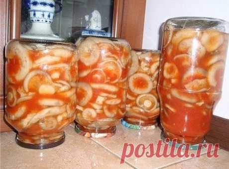 Ну очень вкусные и необычные грузди в томатном соусе

Тверденькие и хрустящие грибочки в пикантном томатном соусе с ароматными специями.... да к рюмочке водочки покрытой инеем. Ни один нормальный человек не останется равнодушным.

Перед солением грузди вымачиваю в подсоленной и подкисленной воде (10 г соли и 2 г лимонной кислоты на 1 л воды) в течение 2 суток. В процессе вымачивания воду меняю не менее двух раз в сутки. Вместо вымачивания грузди можно бланшировать в кипяще...
