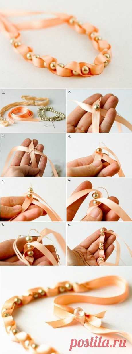 Chic Ribbon Bracelet - DIY
