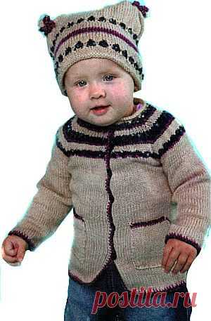 Бежевый костюмчик с шапочкой/Для детей/Вязание/Статьи / Шитье, вязание, рукоделие, бисероплетение