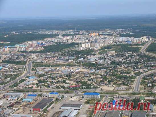 Нягань с высоты птичьего полета.