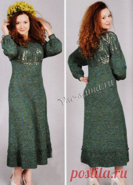 Платье с ажурной кокеткой - Платья и сарафаны