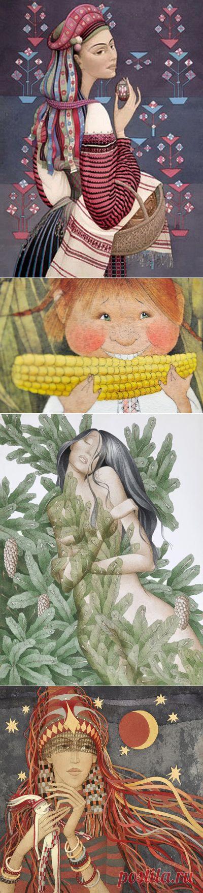 Художники Иван, Оксана и Виктория Процив