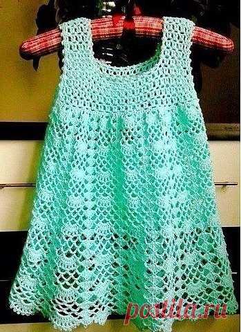 Бирюзовый сарафан для девочки