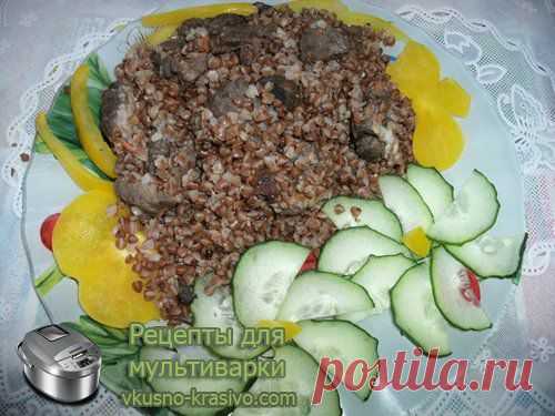 Гречка с мясом и грибами в мультиварке » Рецепты для мультиварки