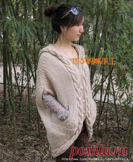 ЖАКЕТ-НАКИДКА ОТ КИТАЙСКОЙ МАСТЕРИЦЫ