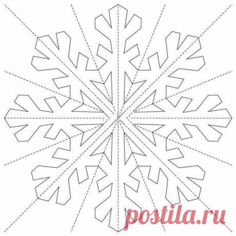 ​Шаблоны для вырезания снежинок