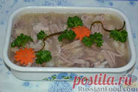 Рецепт: Холодец из свиной рульки и курицы на RussianFood.com