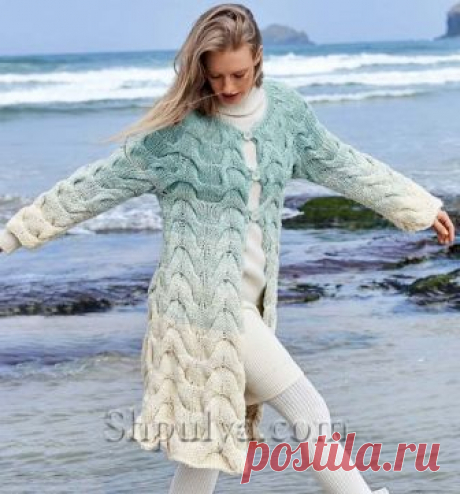 Пальто с косами градиент - SHPULYA.com