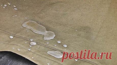 Как сделать водоотталкивающую пропитку из доступных компонентов Когда поверхность тканевого материала начинает смачиваться и впитывать воду, то это приводит к неприятным последствиям: ткань перестает «дышать», под ней скапливаются пары воды и человек начинает ощущать дискомфорт. Если такое происходит с материалом палатки, то в ней становится сыро, возможно