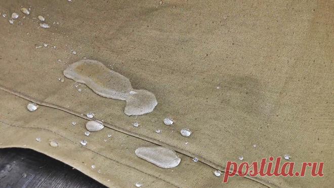 Как сделать водоотталкивающую пропитку из доступных компонентов Когда поверхность тканевого материала начинает смачиваться и впитывать воду, то это приводит к неприятным последствиям: ткань перестает «дышать», под ней скапливаются пары воды и человек начинает ощущать дискомфорт. Если такое происходит с материалом палатки, то в ней становится сыро, возможно