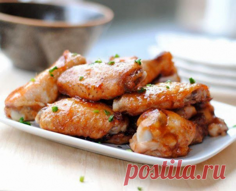 Куриные крылышки в медовом маринаде.