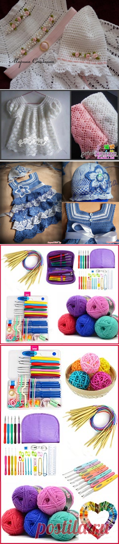 Вяжем детям платья и сарафаны со схемами