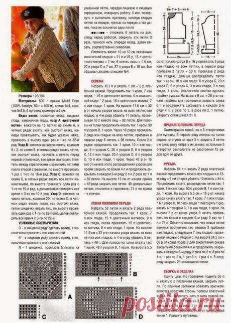Моя копилка - Рукоделие: Кардиган для девочки
