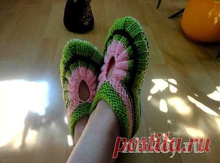 Тапочки от pawa » Ниткой - вязаные вещи для вашего дома, вязание крючком, вязание спицами, схемы вязания