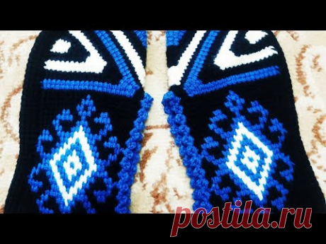 Тунисские следки для новичков🎀🧶.#вязание #следки #крючок