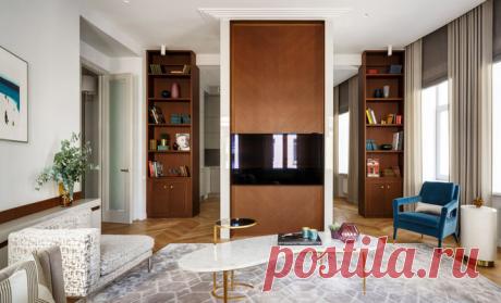 Houzz тур: Серо-голубая квартира на Спиридоновке