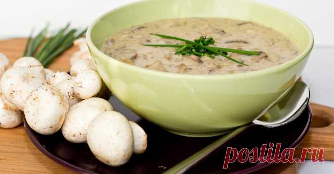 Готовим крем-суп из шампиньонов. ВКУСНО как в ресторане!