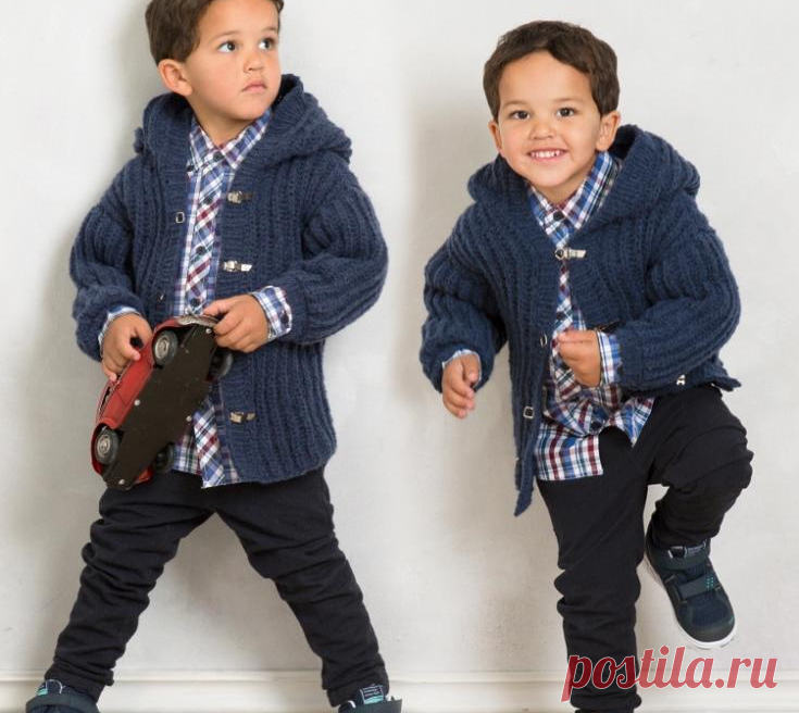 Жакет спицами мальчику