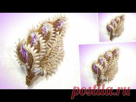 Брошь или ободок канзаши /diy  brooch