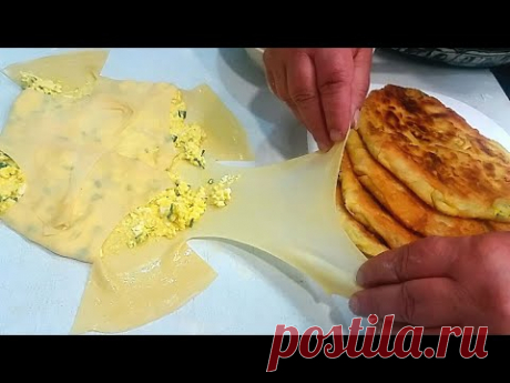 Смачні ПЛАЧІНДИ /палянички/ із зеленню та сиром. Рецепт дитинства.