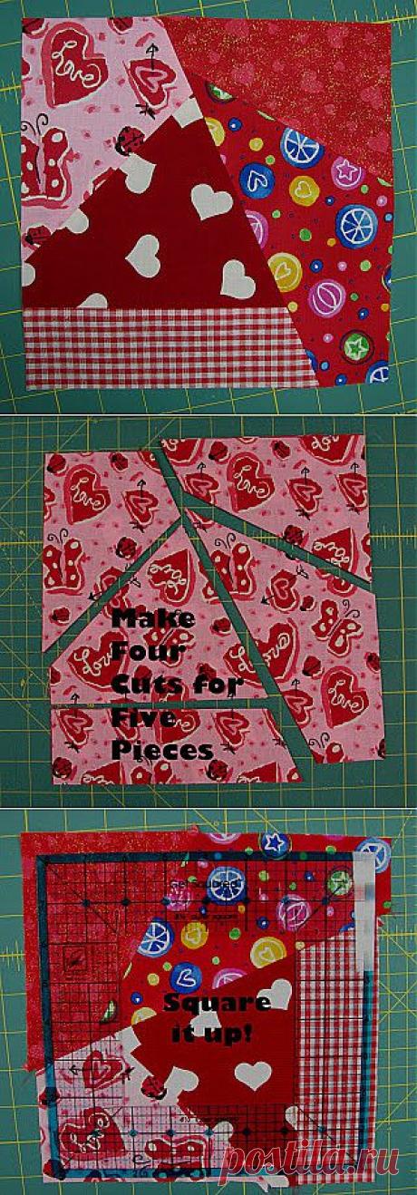 Ms. Elaineous Teaches Sewing: Crazy Quilt Block