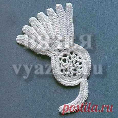 Мотивы ирландского кружева крючком схемы