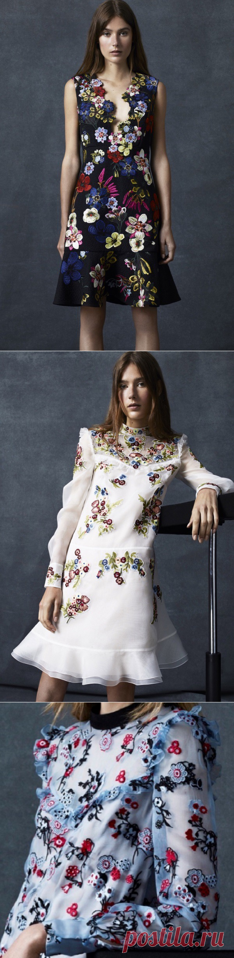 Вышивки от Erdem из коллекций 2016 года / Вышивка / ВТОРАЯ УЛИЦА
