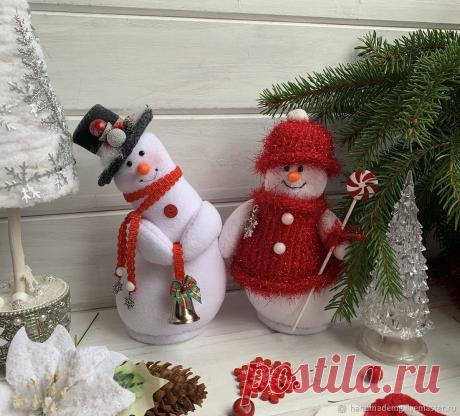 Снеговики купить в интернет-магазине Ярмарка Мастеров по цене 2300 ₽ – VWBXIRU | Снеговики, Москва - доставка по России