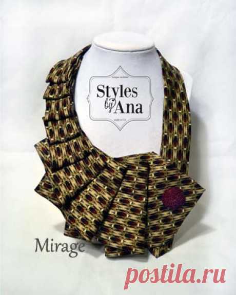 Unique Repurposed Necktie Art Accessory by stylesbyana on Etsy