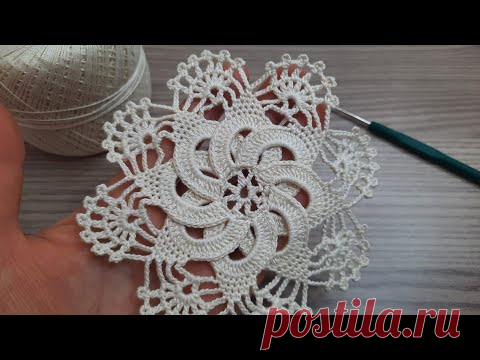 Super Very Beautiful Flower Crochet Motif knitting Online Tutorial for beginners Tığ işi Örgü Model