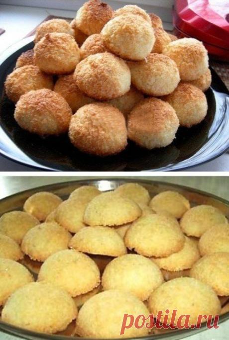 Как приготовить кокосовое печенье без муки?