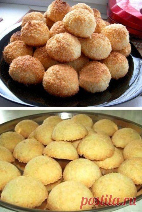 Как приготовить кокосовое печенье без муки?