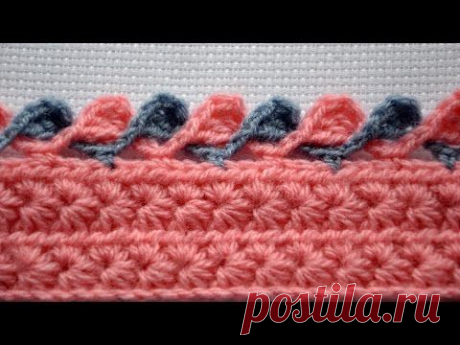 Двухцветная объемная кайма