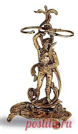 Подставка для зонтиков (состаренная латунь) 33х60см , Stilars (интерьерные аксессуары), Отделка из латуни "Состаренная" латунь, Мебель