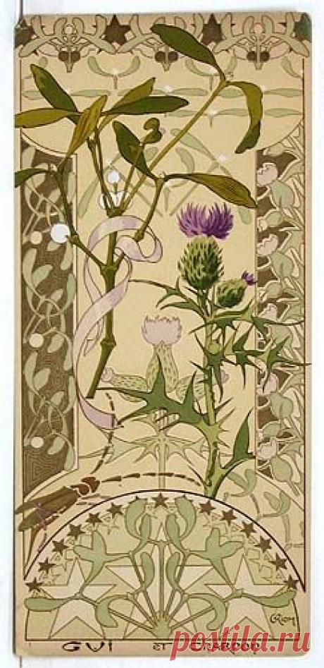 (723) Riom. Etudes de Fleurs. 1890s. Lithograph. | Flowers