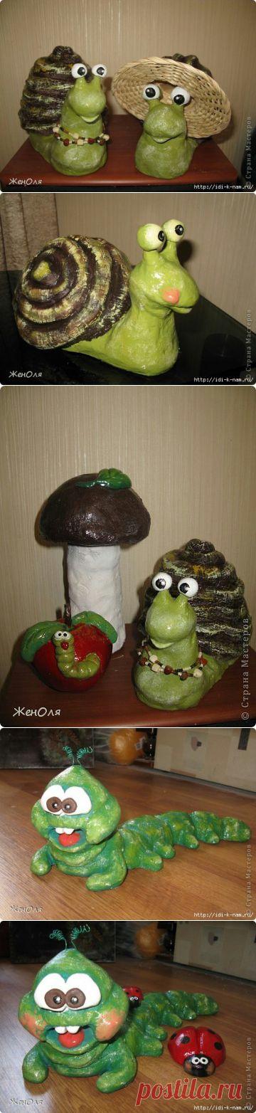 садовая улиточка Сонечка. 

ЗДЕСЬ ЕСТЬ МАСТЕР КЛАСС! ПО АНАЛОГИИ МОЖНО МНОГО ЧЕГО ЗАНЯТНОГО ДЛЯ ДАЧИ ПОНАДЕЛАТЬ!!!