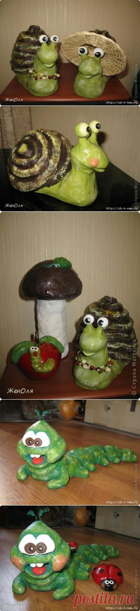 садовая улиточка Сонечка. 

ЗДЕСЬ ЕСТЬ МАСТЕР КЛАСС! ПО АНАЛОГИИ МОЖНО МНОГО ЧЕГО ЗАНЯТНОГО ДЛЯ ДАЧИ ПОНАДЕЛАТЬ!!!