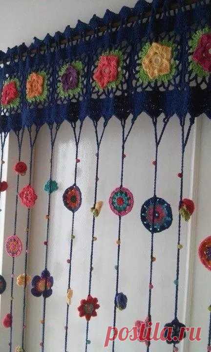 Cortinas Crochet Hasta 1.40 M X Hasta 1m - $ 800,00 en Mercado Libre