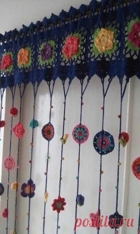 Cortinas Crochet Hasta 1.40 M X Hasta 1m - $ 800,00 en Mercado Libre