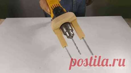 Центроискатель для электродрели своими руками Если нужно просверлить отверстие в деревянной планке или бруске точно по центру, то можно использовать центроискатель для электродрели. Его несложно