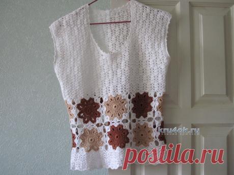 Летний топ крючком — работа Любови - вязание крючком на kru4ok.ru